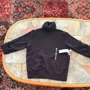 Jones New York Dark Gray Turtleneck Sweater